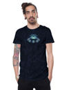 men t-shirt with a psychedelic digital print 
